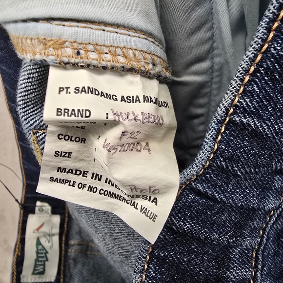 Wellen Men Jeans‎ Dark Wash Drawstring Waist Straight Size Medium 32 Huckberry - Picture 9 of 10